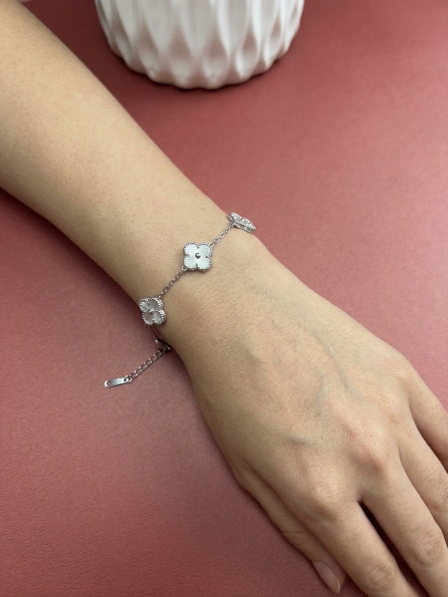 Trebol Bracelet Silver