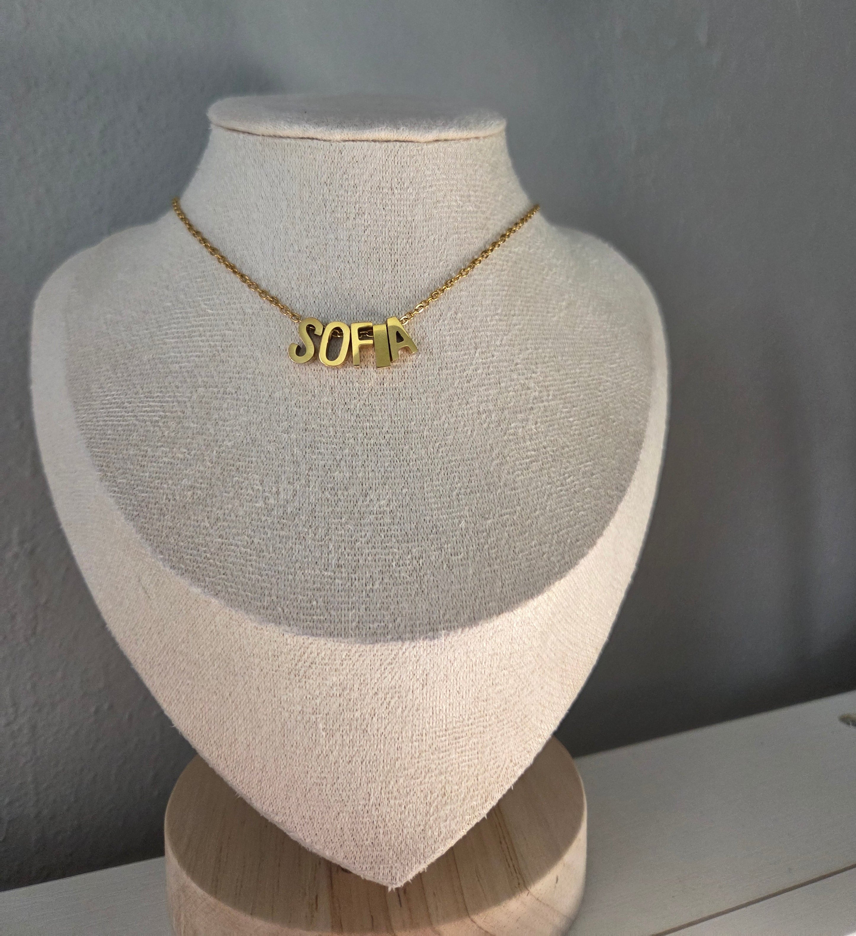 Small Initial Necklace