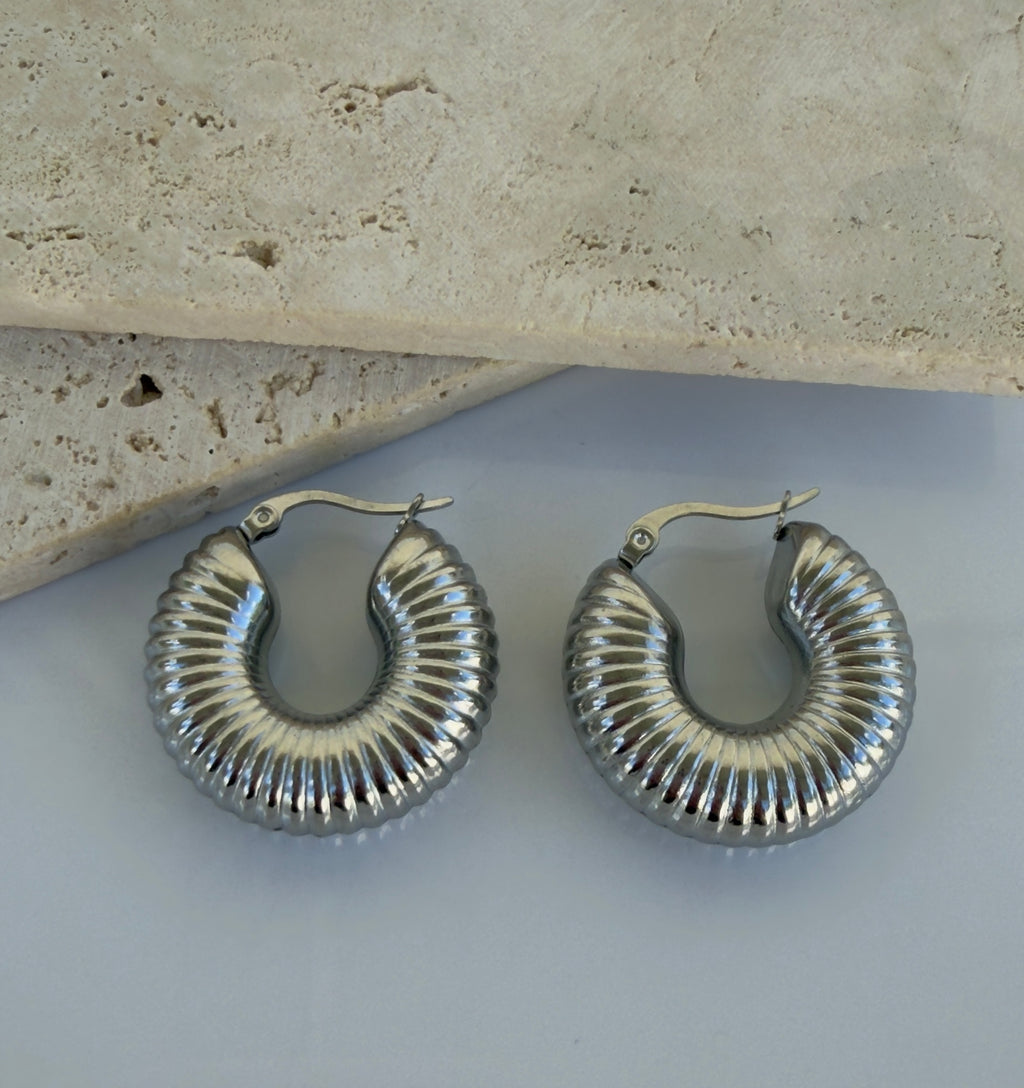 Chunky Sylver Hoops