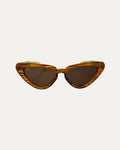 Vintage Eye Cat - Green and Brownblack