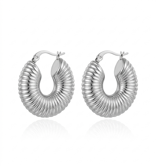 Chunky Sylver Hoops