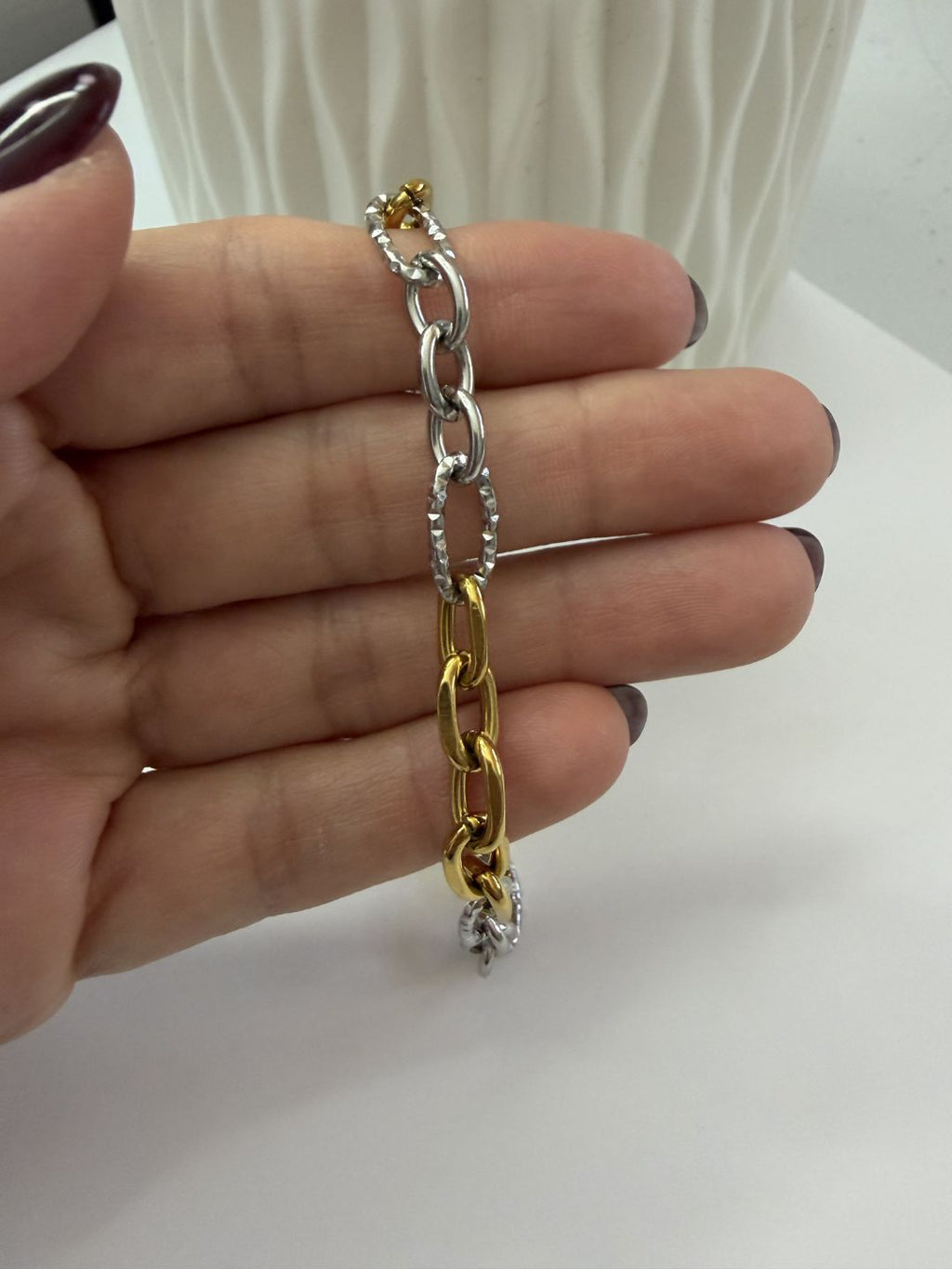 Pulsera doble tono