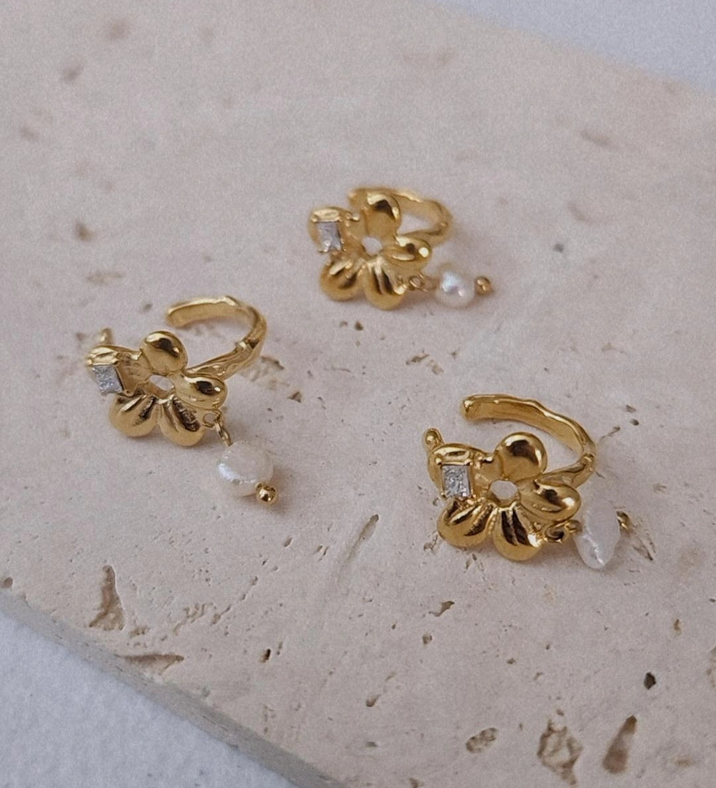 Flower Ear Cuff